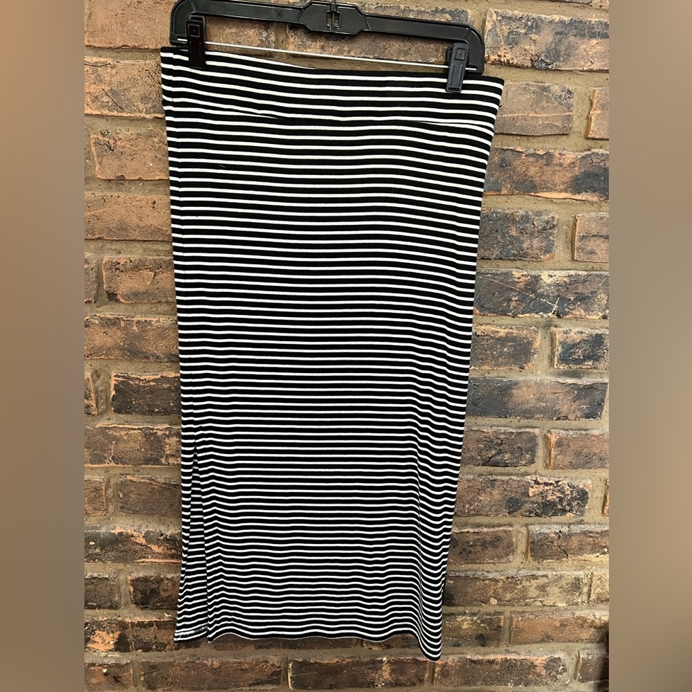 ATM pencil knit striped skirt